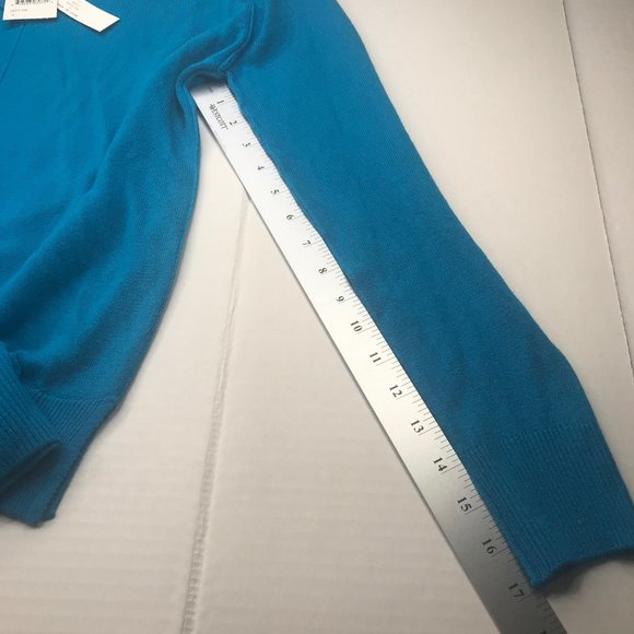 Sweet Romeo Women's Sweater V Neck Size Small Blue New With Tags - Picture 11 of 14